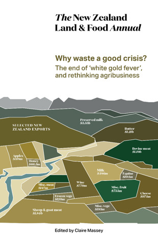 book cover for The New Zealand Land & Food Annual 2016