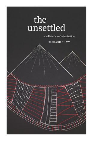 book cover for 10 Questions with Richard Shaw, author of The Unsettled